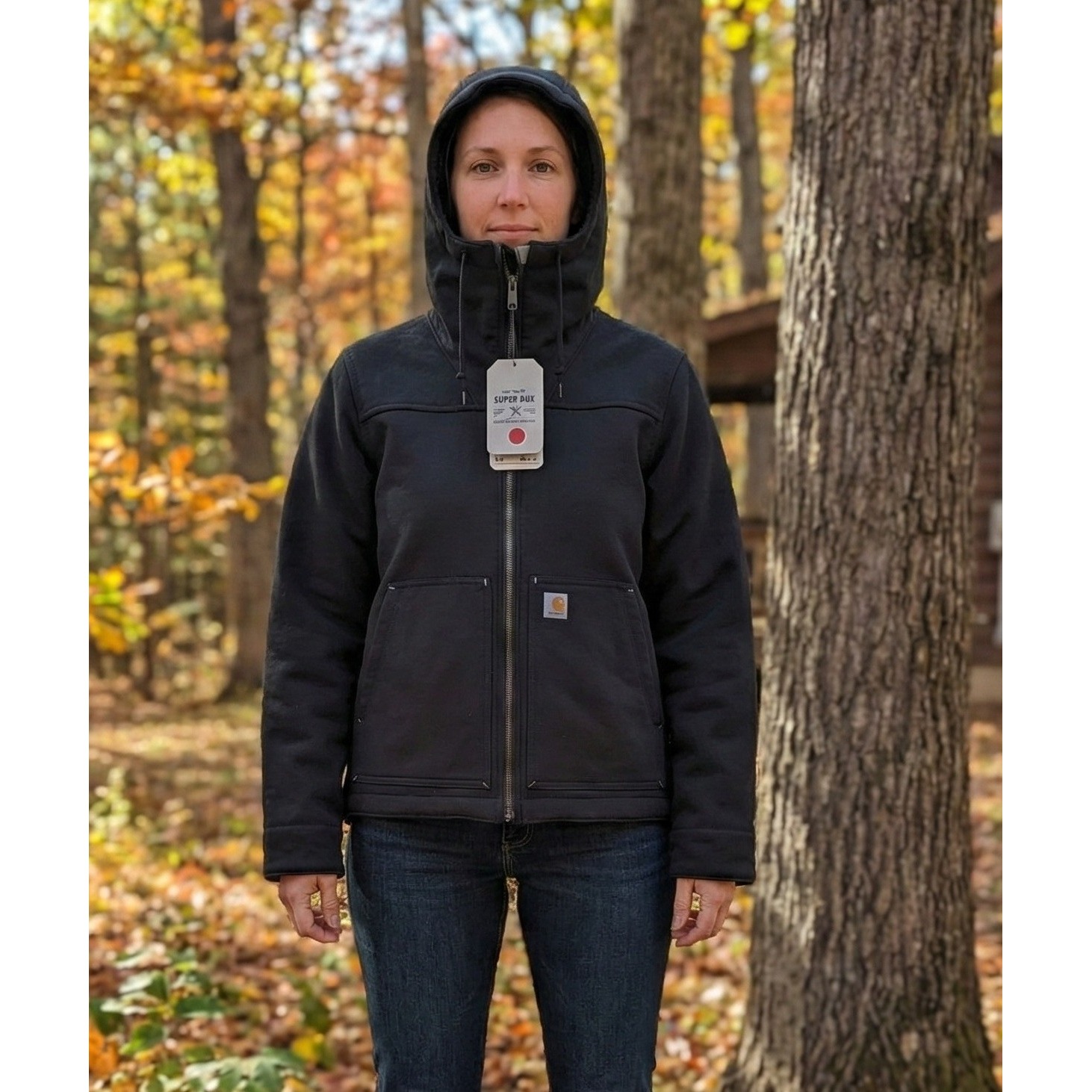 Carhartt Rain Defender Relaxed Sherpa A-Lined Active Jacket Small (4-8) Blk Nwt